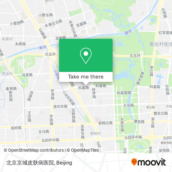 北京京城皮肤病医院 map