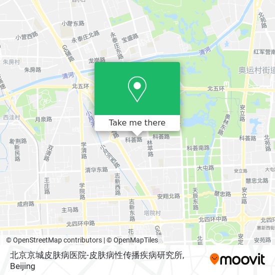 北京京城皮肤病医院-皮肤病性传播疾病研究所 map