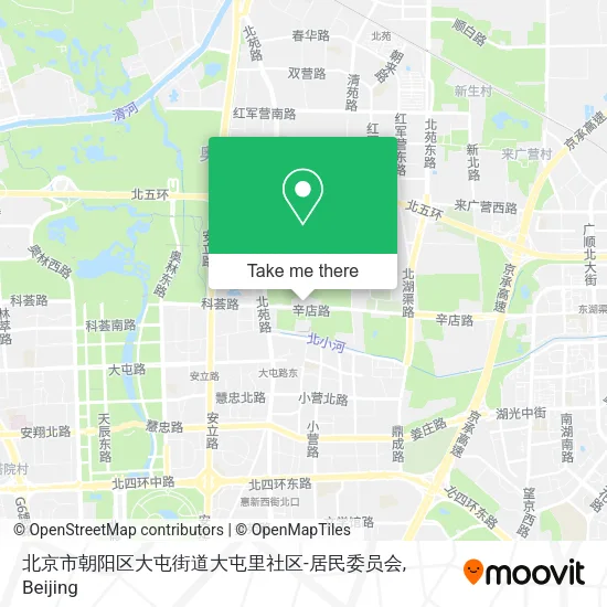 北京市朝阳区大屯街道大屯里社区-居民委员会 map