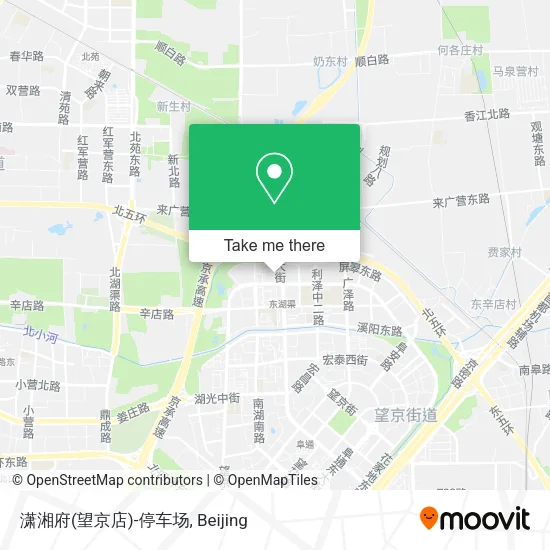 潇湘府(望京店)-停车场 map