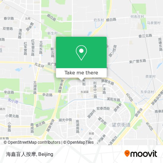 海鑫盲人按摩 map