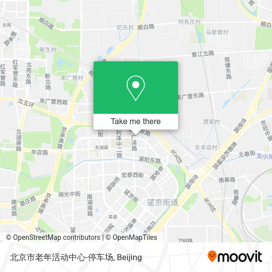 北京市老年活动中心-停车场 map