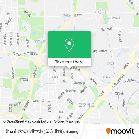 北京市求实职业学校(望京北路) map