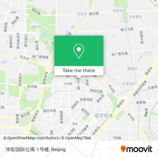 华彩国际公寓-1号楼 map