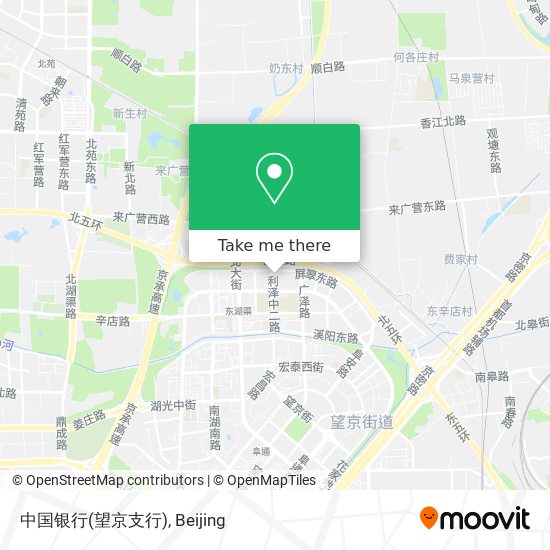 中国银行(望京支行) map