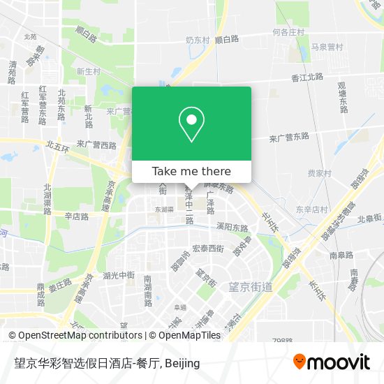 望京华彩智选假日酒店-餐厅 map