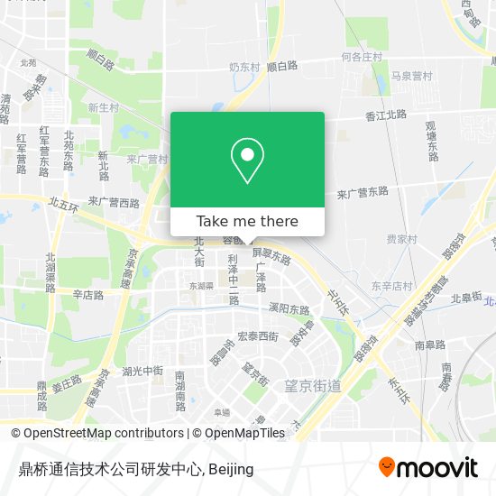 鼎桥通信技术公司研发中心 map