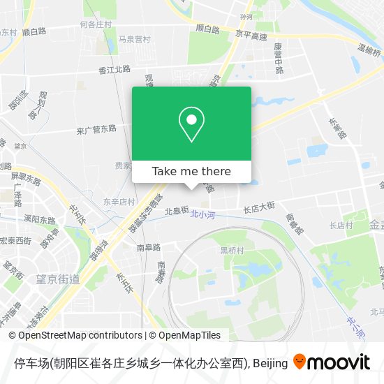 停车场(朝阳区崔各庄乡城乡一体化办公室西) map
