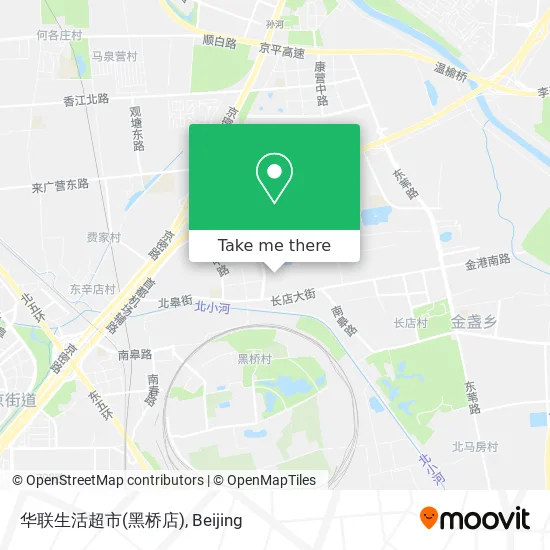 华联生活超市(黑桥店) map