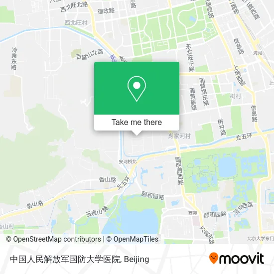中国人民解放军国防大学医院 map