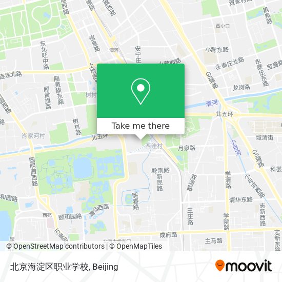 北京海淀区职业学校 map