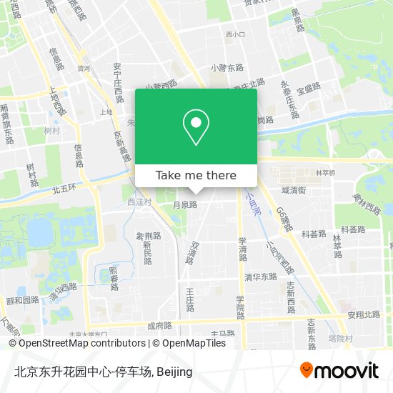 北京东升花园中心-停车场 map