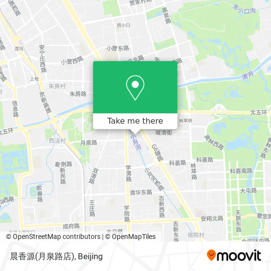 晨香源(月泉路店) map
