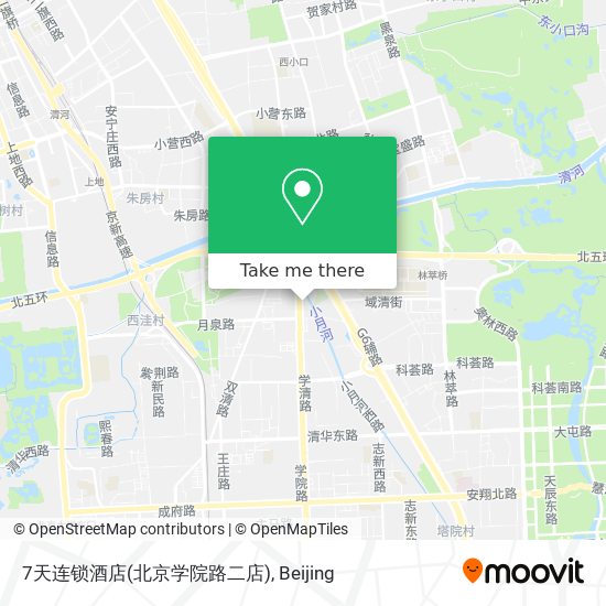 7天连锁酒店(北京学院路二店) map