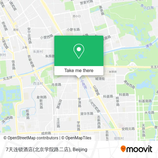 7天连锁酒店(北京学院路二店) map