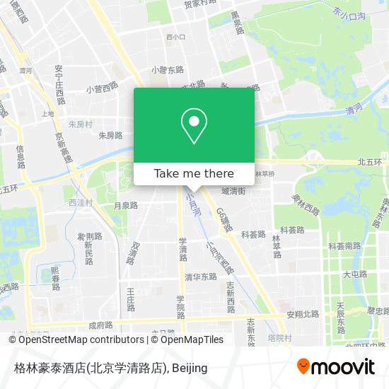 格林豪泰酒店(北京学清路店) map