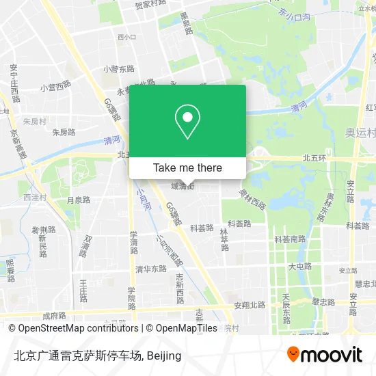 北京广通雷克萨斯停车场 map