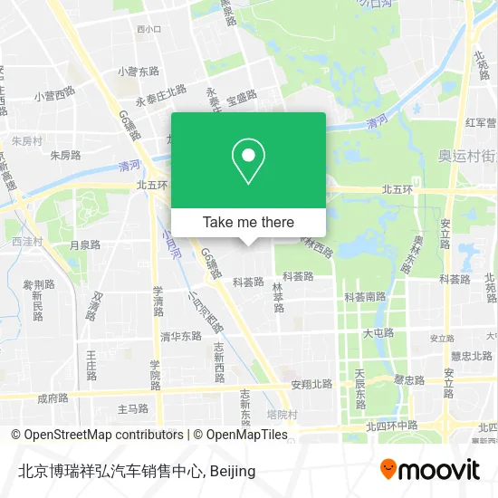 北京博瑞祥弘汽车销售中心 map
