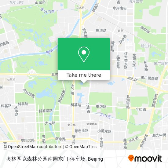 奥林匹克森林公园南园东门-停车场 map