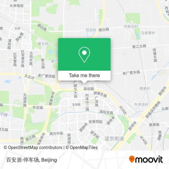 百安居-停车场 map