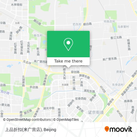 上品折扣(来广营店) map