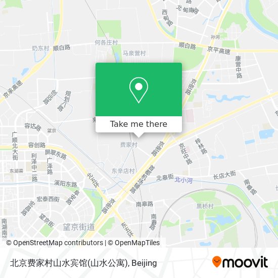北京费家村山水宾馆(山水公寓) map