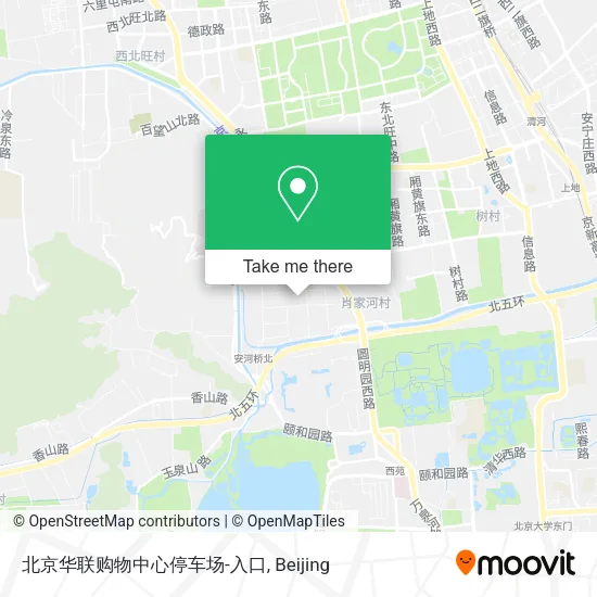 北京华联购物中心停车场-入口 map