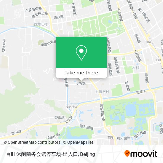 百旺休闲商务会馆停车场-出入口 map