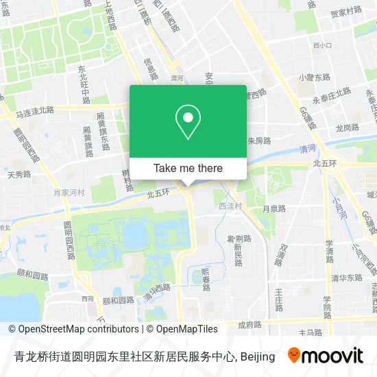 青龙桥街道圆明园东里社区新居民服务中心 map