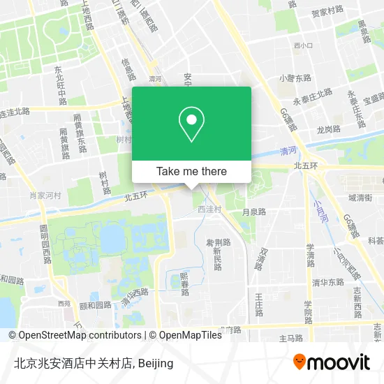 北京兆安酒店中关村店 map