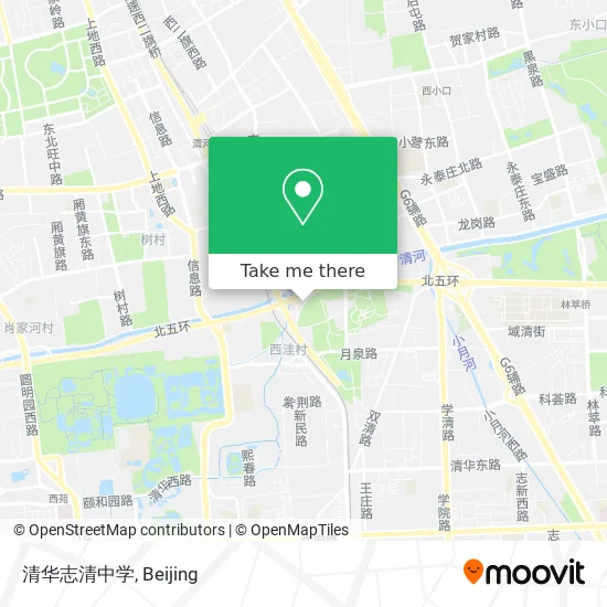 清华志清中学 map