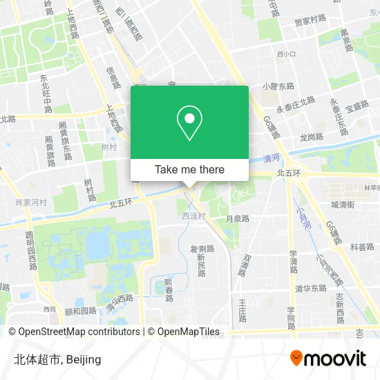 北体超市 map