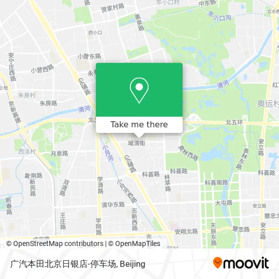 广汽本田北京日银店-停车场 map