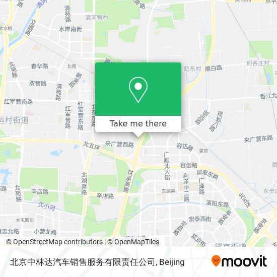 北京中林达汽车销售服务有限责任公司 map