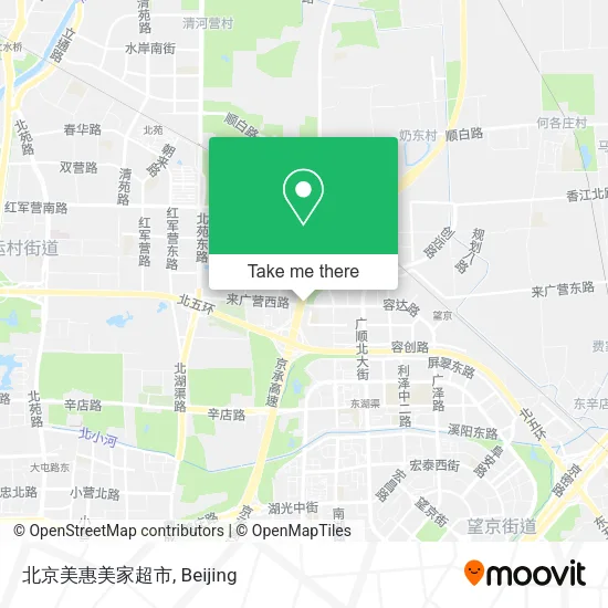 北京美惠美家超市 map