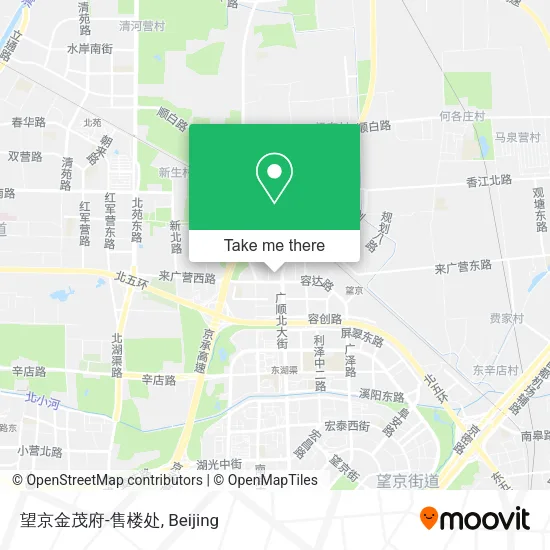 望京金茂府-售楼处 map