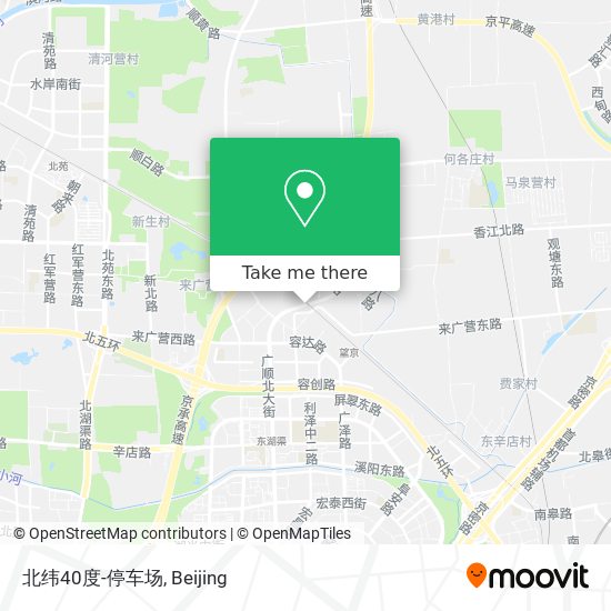 北纬40度-停车场 map