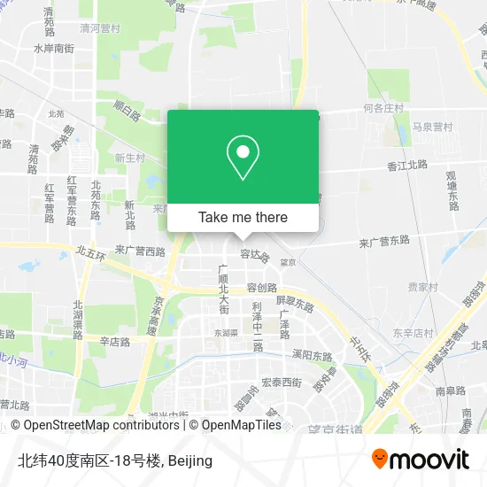 北纬40度南区-18号楼 map