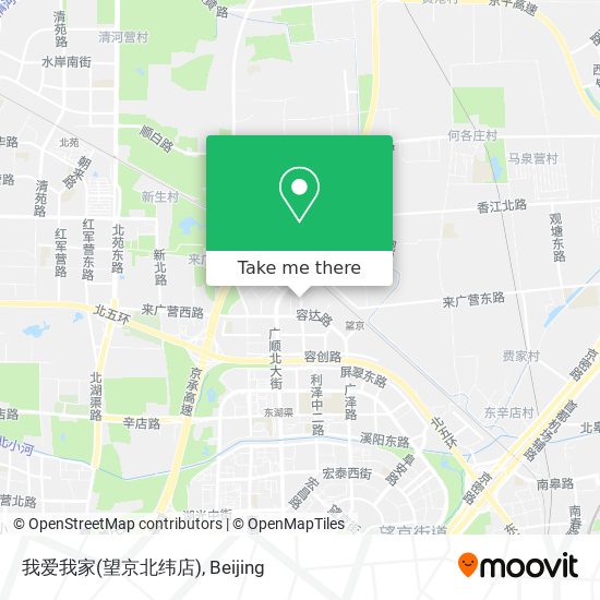 我爱我家(望京北纬店) map