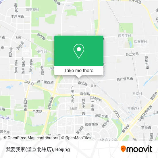我爱我家(望京北纬店) map