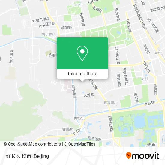 红长久超市 map