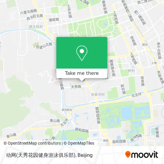 动网(天秀花园健身游泳俱乐部) map