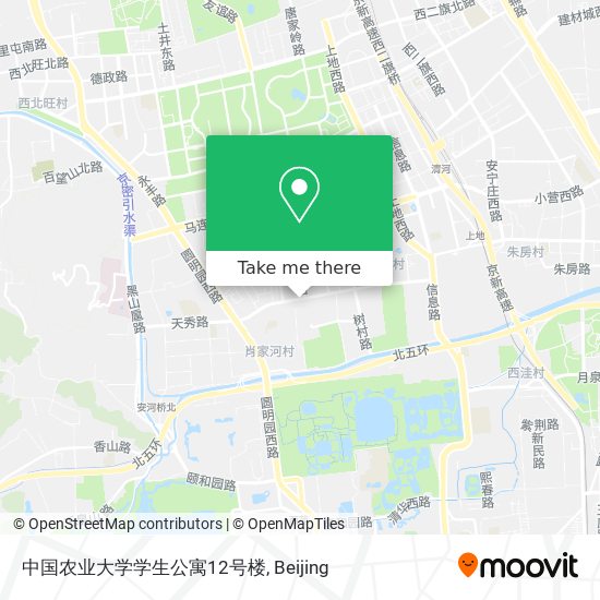 中国农业大学学生公寓12号楼 map