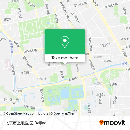北京市上地医院 map