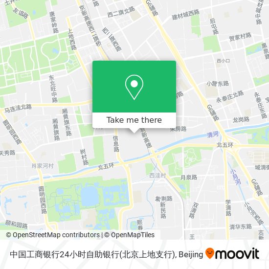 中国工商银行24小时自助银行(北京上地支行) map