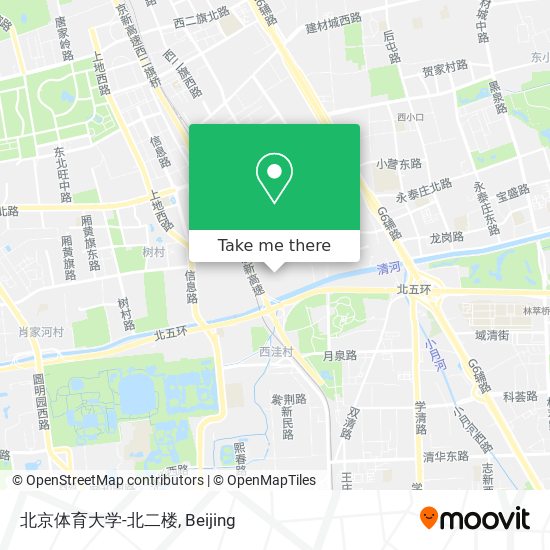 北京体育大学-北二楼 map