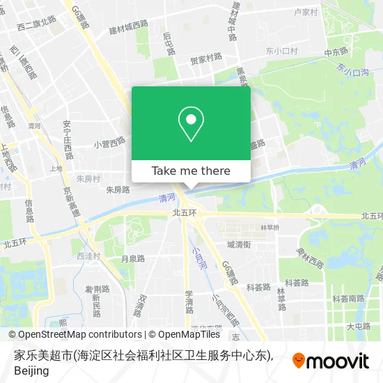 家乐美超市(海淀区社会福利社区卫生服务中心东) map