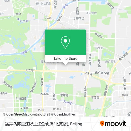 福宾乌苏里江野生江鱼食府(北苑店) map