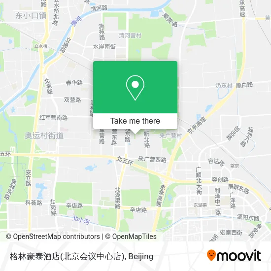 格林豪泰酒店(北京会议中心店) map