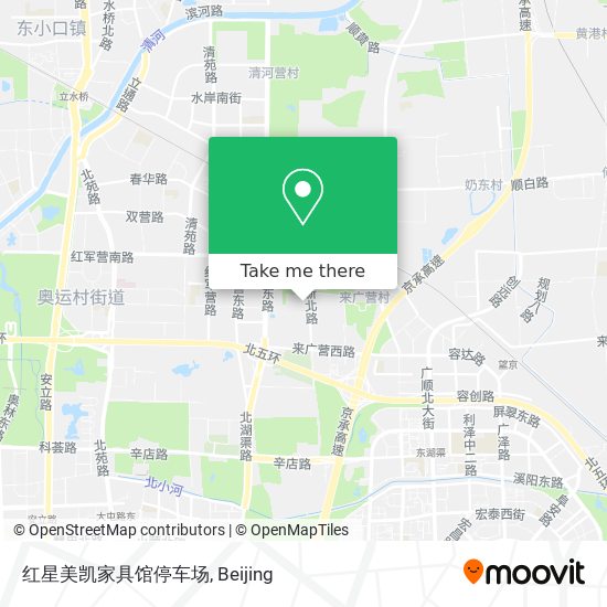 红星美凯家具馆停车场 map